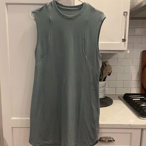 Varley Naples Dress in Mineral Green